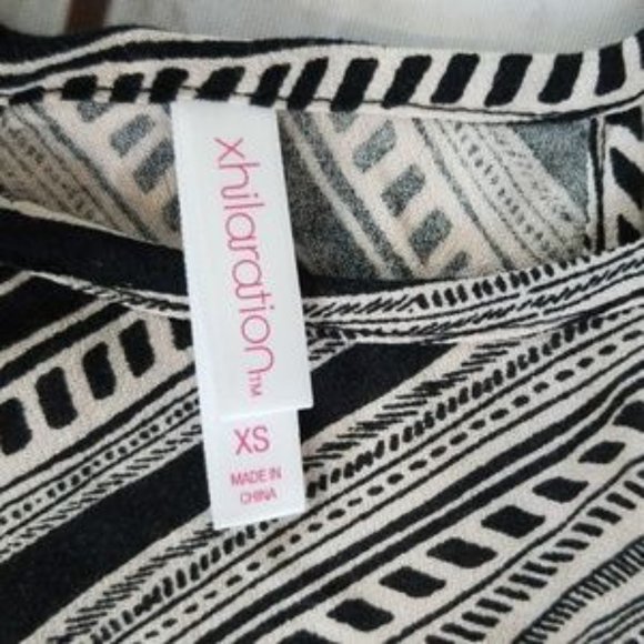 NWOT Xhilaration black/tan hankerchief dress - Picture 6 of 8